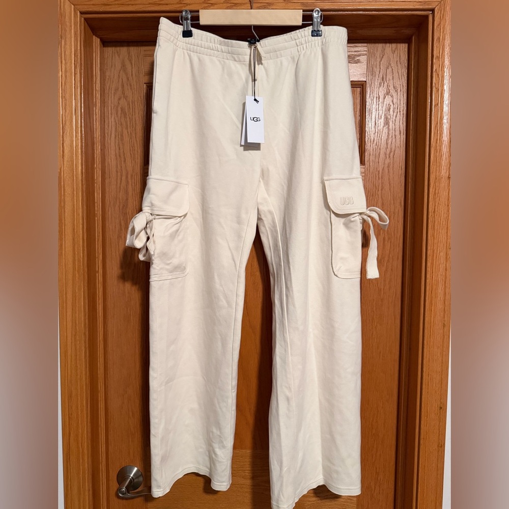 UGG Ophira Women's Cream Cargo Pants - Picture 2 of 7
